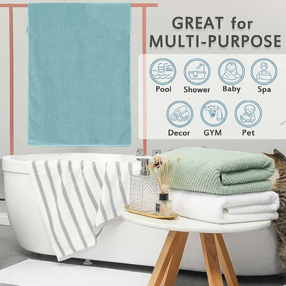 VOOVA & MOVAS Bath Towels, Large 30" x 56"