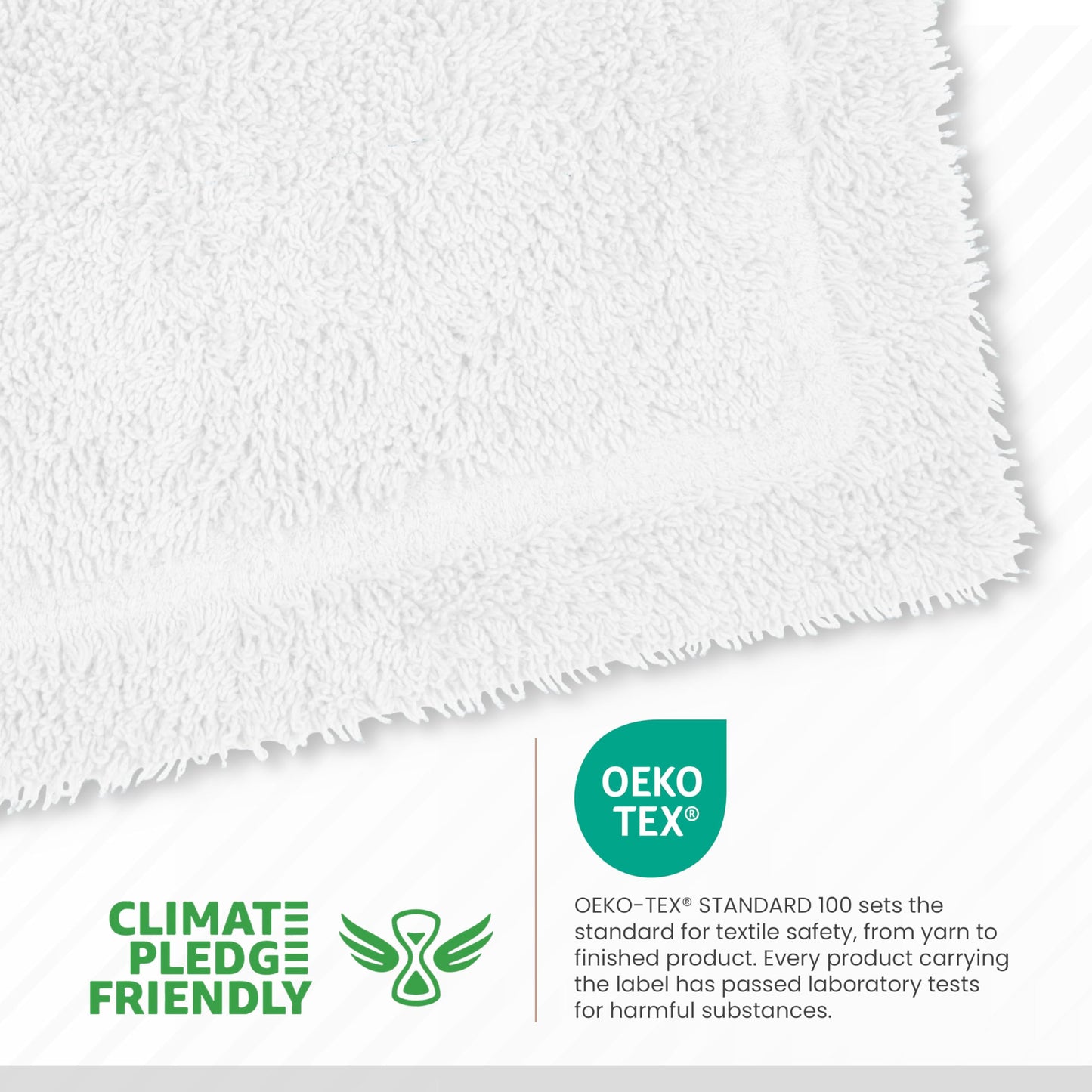 Martex 100% Cotton Ringspun Bath Rug | Super Soft | Super Absorbent | Essential Bathroom Rugs | Non-Slip Bath Mat | Quick Drying Bath Mat | White