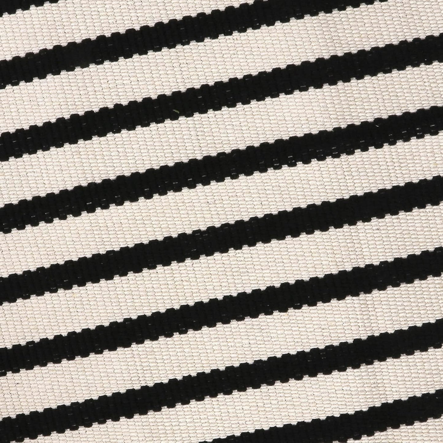 LEEVAN Black and White Striped Area Rug 3x5 ft Outdoor Patio Rugs Woven Washable Farmhouse Floor Carpet Front Porch Doormat for Bedroom/Courtyard/Laundry Room/Living Room