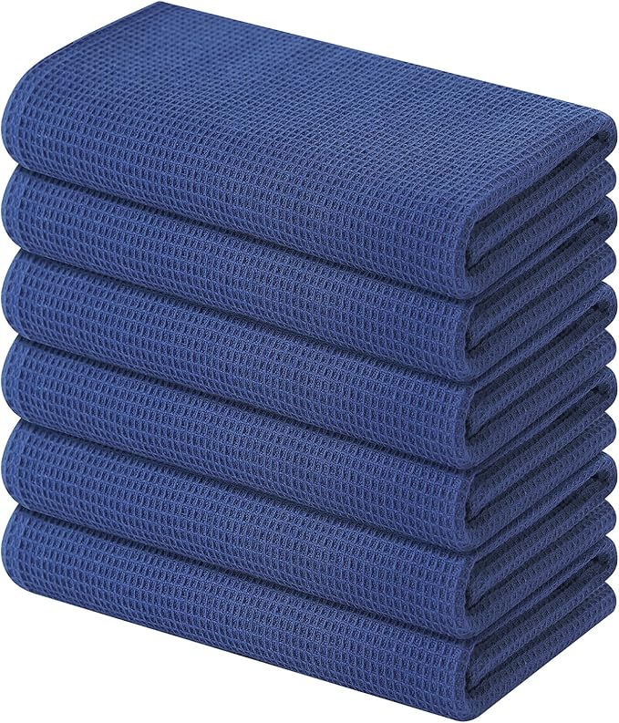 Homaxy 100% Cotton Waffle Weave Kitchen Towels