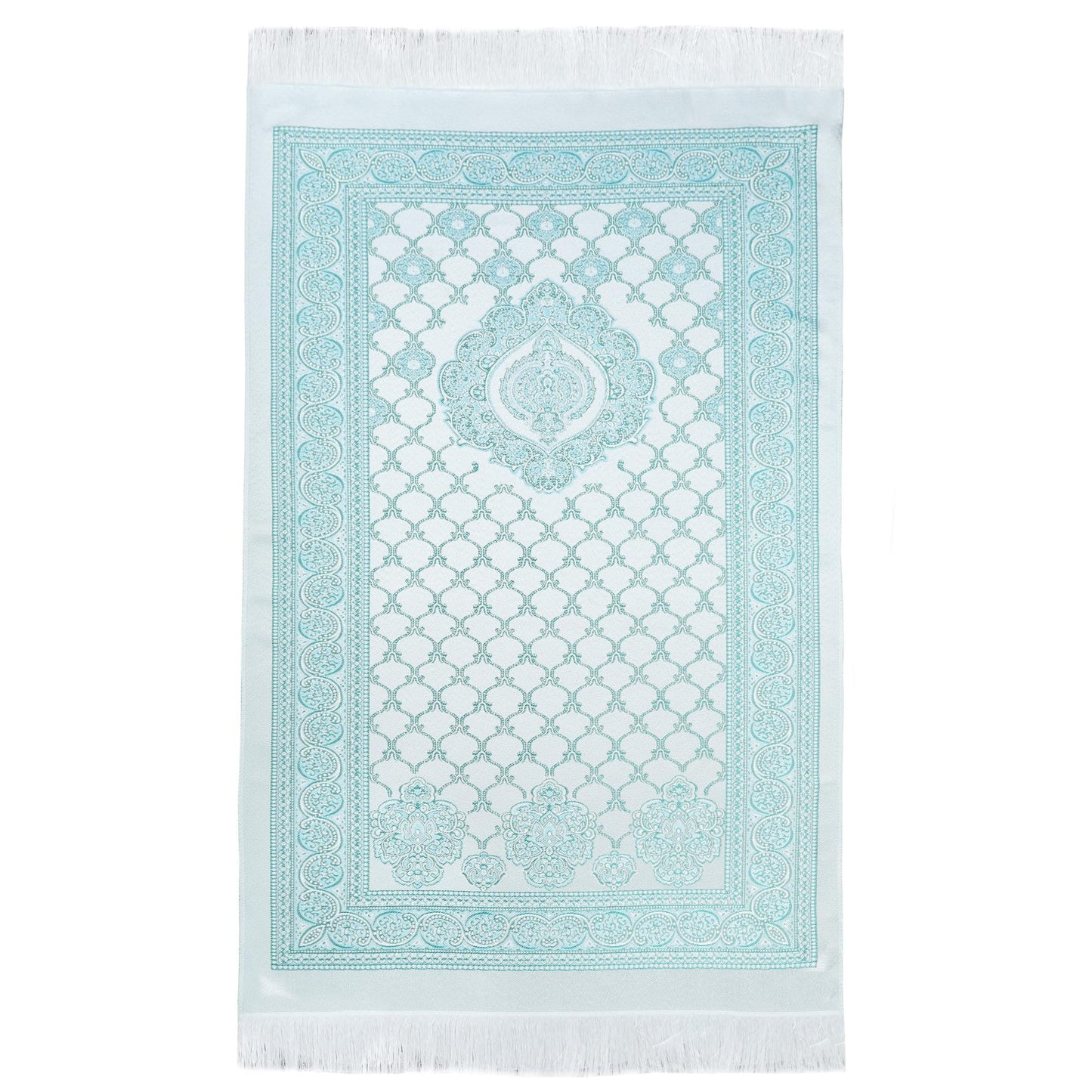 Prayer Rug Muslim Prayer Mat - Soft Thin Prayer Carpet Mats Islam for Kids Men Women, Islamic Eid Ramadan Gifts (Green)