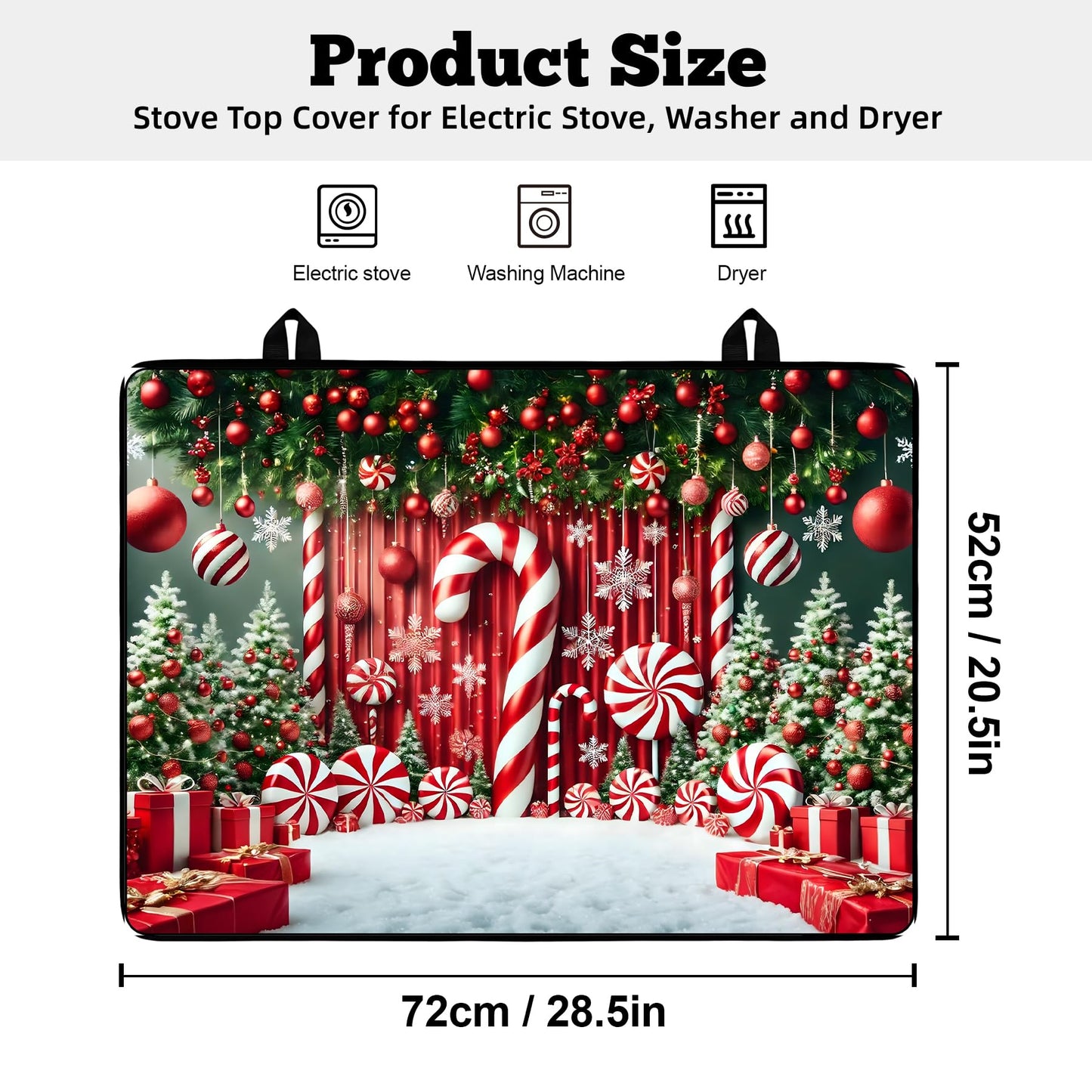 Stove Top Cover for Electric Stove: 28''×20'' Stove Cover Elevate Your Kitchen Reliable Heat Protection,Non-Slip Kitchen Decor (MAI-H2411249)