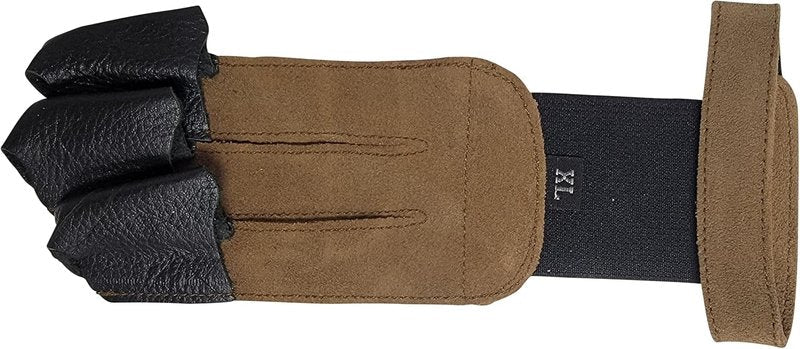 SAS Leather Archery Shooting Gloves - 3 Finger Protective Tab for Recurve & Compound Bows | Adult & Youth Sizes