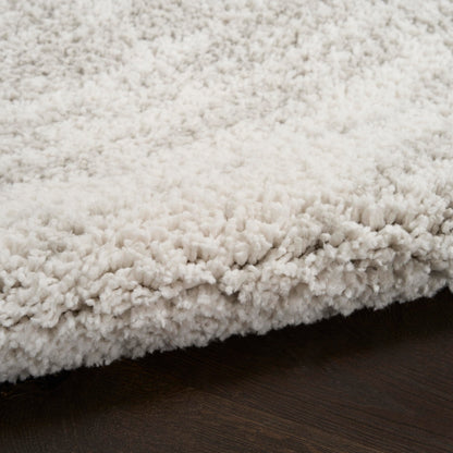 Nourison Home Modern Shag Ivory Grey 5'3" x 7' Area Rug - Easy Clean, Non Shedding, Bed Room, Living Room, Dining Room, Kitchen (5' x 7')