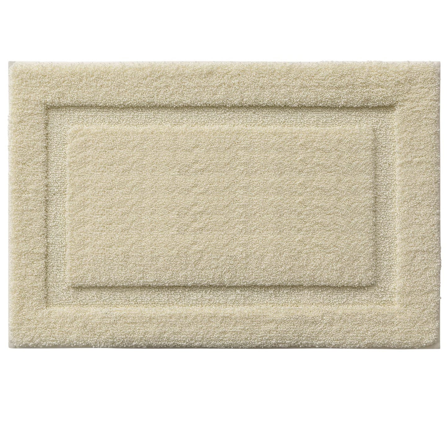 LUMI Ultra Soft Bathroom Rugs Non Slip with Rubber Backing, Absorbent Washable Bath Mat Quick Dry, Upgraded Premium Microfiber Plush Carpet for Bathtub and Shower Floor, Ivory White, 24x43