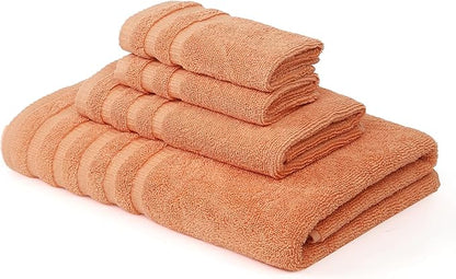 Modern Threads Oxford 6-Piece 100% Cotton Towel Set – Yarn Dyed Jacquard &