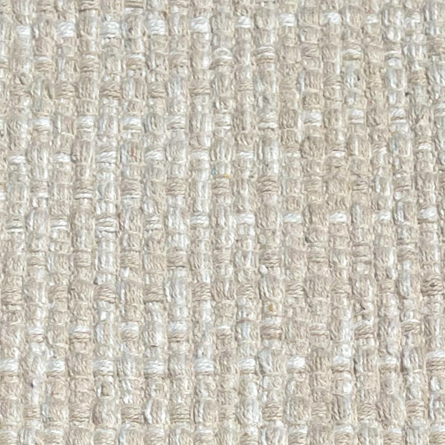 Chardin home Sand & White Cotton Throw Rug, 21x34 Inches Area Rug for Bathroom Kitchen entryway, Reversible Handwoven Rug Machine Washable.