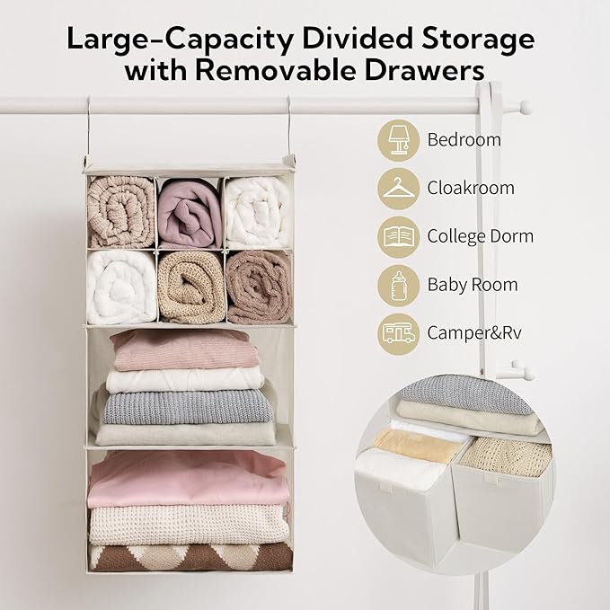 GRANNY SAYS Hanging Closet Organizer