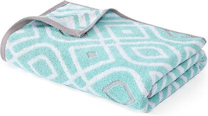 Modern Threads Oxford 6-Piece 100% Cotton Towel Set – Yarn Dyed Jacquard &