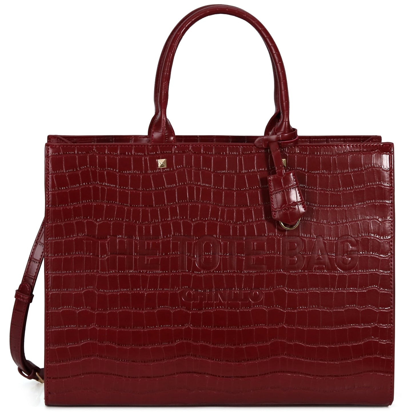 Chinllo Tote Bag for Women Top Handle Satchel Purse and Handbags Compartment with Shoulder Strap (D.Red-Lc)