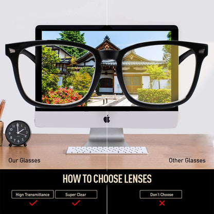 VIDEBLA 5 Pack Blue Light Blocking Reading Glasses,Spring Hinge Computer Readers for Women Men,Anti UV Ray Filter Nerd Eyeglasses (Mix, 1.50)