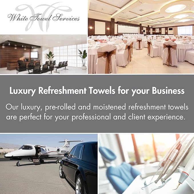 White Towel Services 8" x 8in Moist Cotton Towel Individually Wrapped