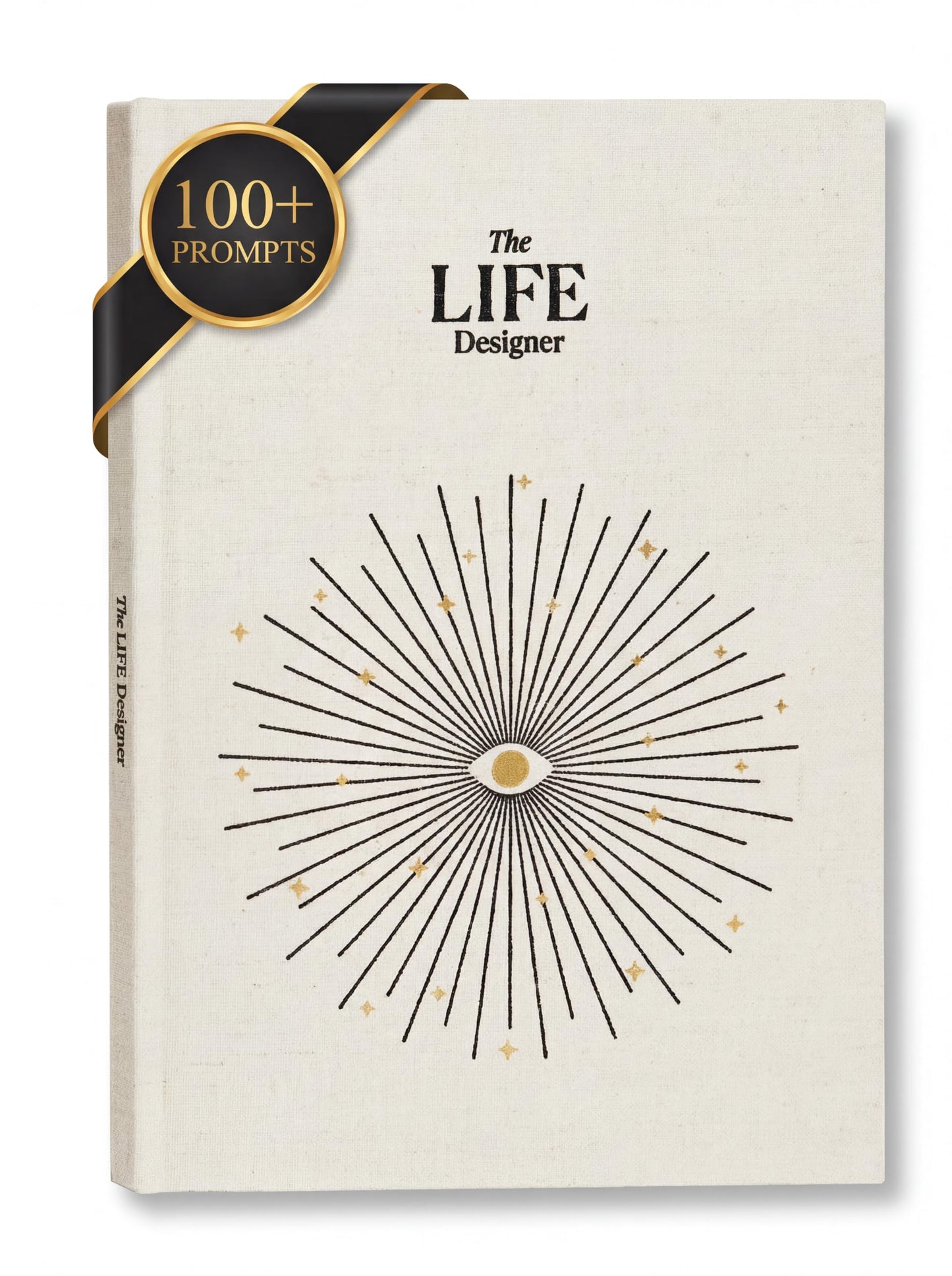 Intelligent Change Life Designer Journal – Guided Life Planner for Goal Setting & Self Reflection – Undated 10 Year Vision Book for Personal Growth & Mindfulness – Natural Cotton Hardcover
