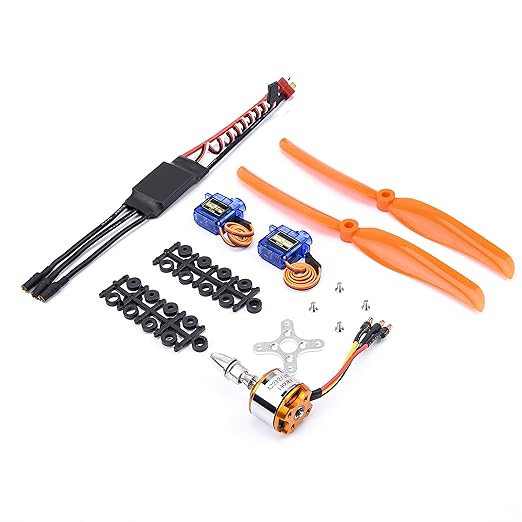 RC A2212 1400KV Brushless Motor+30A ESC+SG90 Servos+8060 Propeller for RC Plane Airplane