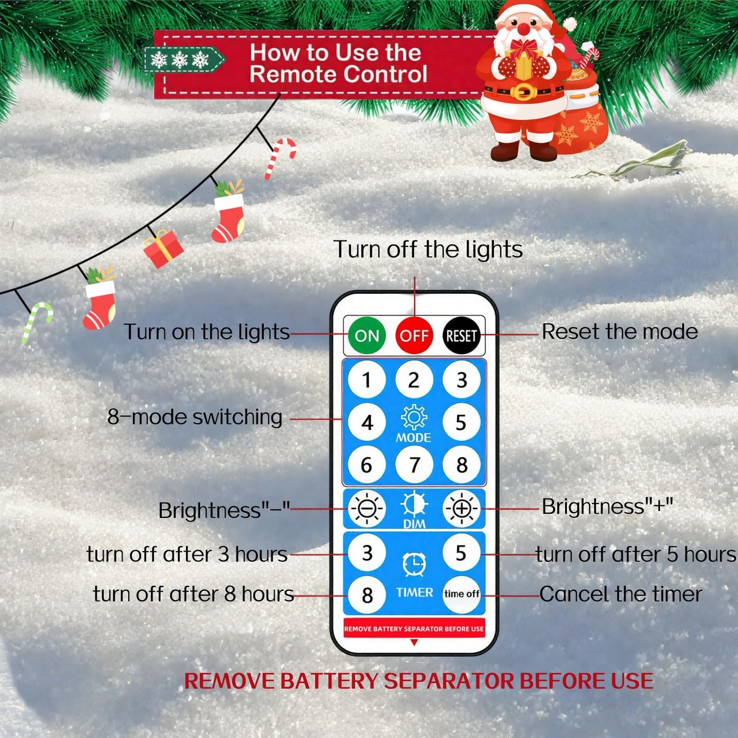Solar Candy Cane Lights, 12 Pcs Christmas Decorations Outdoor, 8 Modes and Timer, Solar & USB Rechargeable, Waterproof Pathway Lights for Outdoor Christmas Yard Patio Walkway Decor