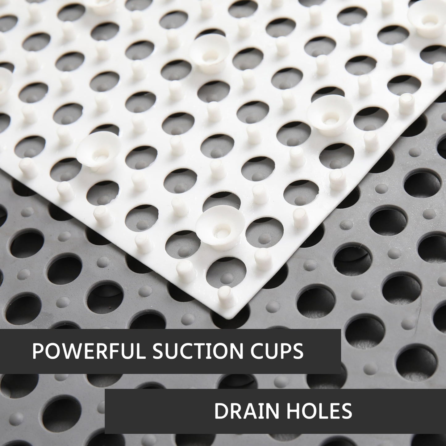 10Pcs Drainage Interlocking Floor Mats, 11.8”x11.8” Non-Slip Shower Bathroom Pool Tile for Flooring, Soft PVC Splicing Modular Cushion Mat, Rubber Flooring for Outdoor