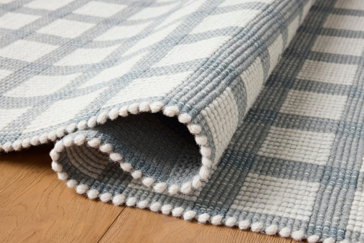 Loloi Magnolia Home by Joanna Gaines Ryder Collection RYD-02 Blue/Ivory 8'-6" x 11'-6" Area Rug