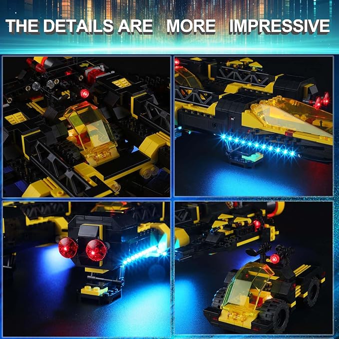 LED Light Kit for Lego 10355 Blacktron Renegade Building Set Compatible with Lego 10355 Building Blocks Model(Not Include Blocks Set)