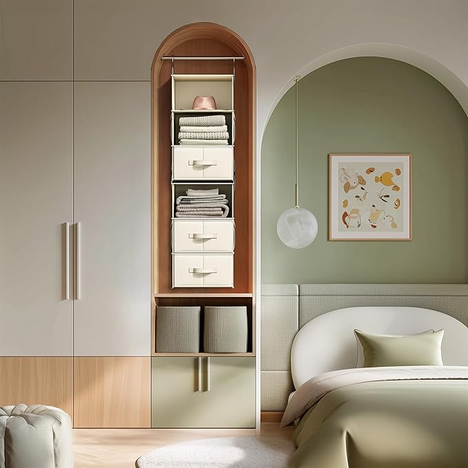 Vailando 6-Shelf Hanging Closet Organizer