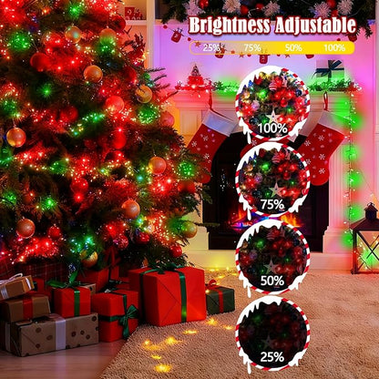 BHCLIGHT 240LED Christmas Voice Control String Lights Red & Green