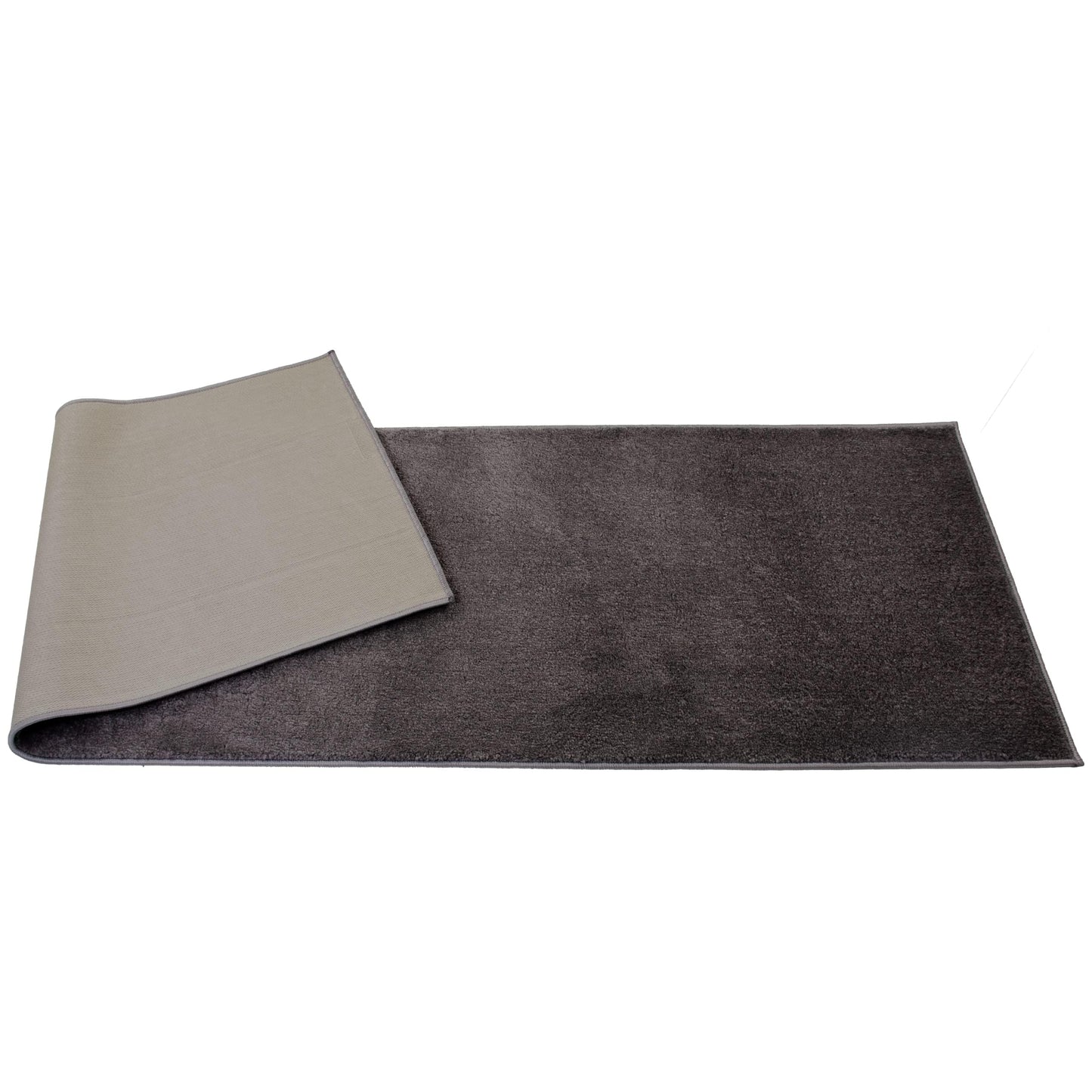 RugStylesOnline Custom Size Runner Rug Solid Color Extra Long Runner Rugs for Hallways 30 Inch Wide x Pick Your Size by Feet Slip Skid Resistant Rubber Back Rug Runners (Grey, 5 ft x 30 in)