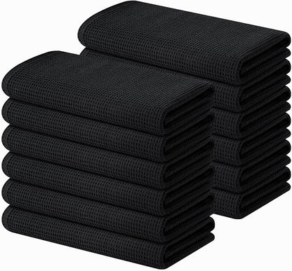 Homaxy 100% Cotton Waffle Weave Kitchen Towels