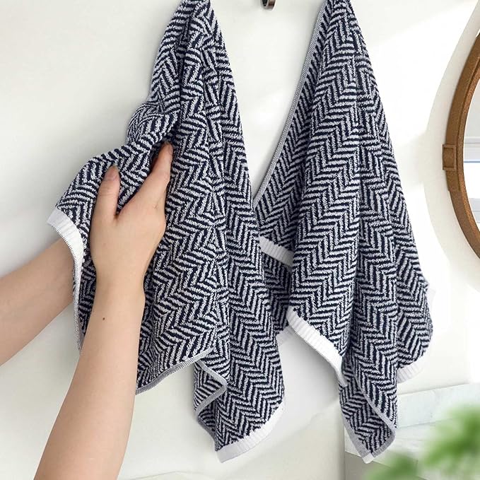 Cleanbear Hand Towels for Bathroom Set of 4