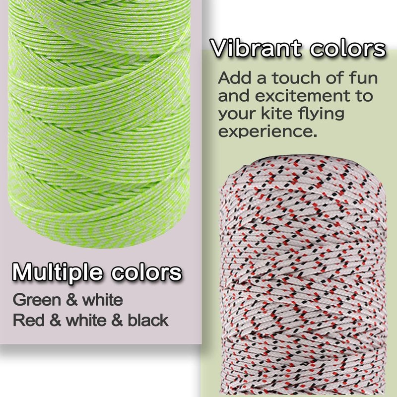 9KM DWLIFE Braided Dacron Kite String 120lb 500ft Polyester yoyo String Mason Line Thread Heavy Duty Rope Outdoor