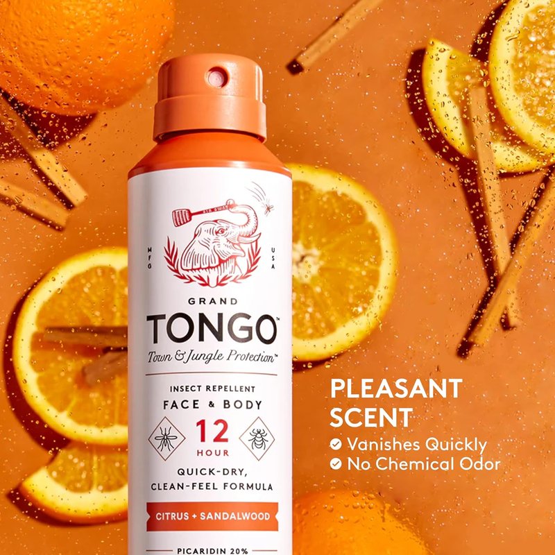 DEET-Free Insect Repellent - 12-Hour Picaridin Protection | Citrus & Sandalwood Scent