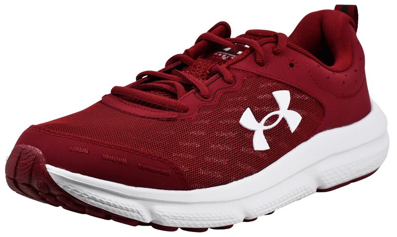 Under Armour Mens Charged Assert 10 Cardinal/Cardinal/White 12.5 Medium