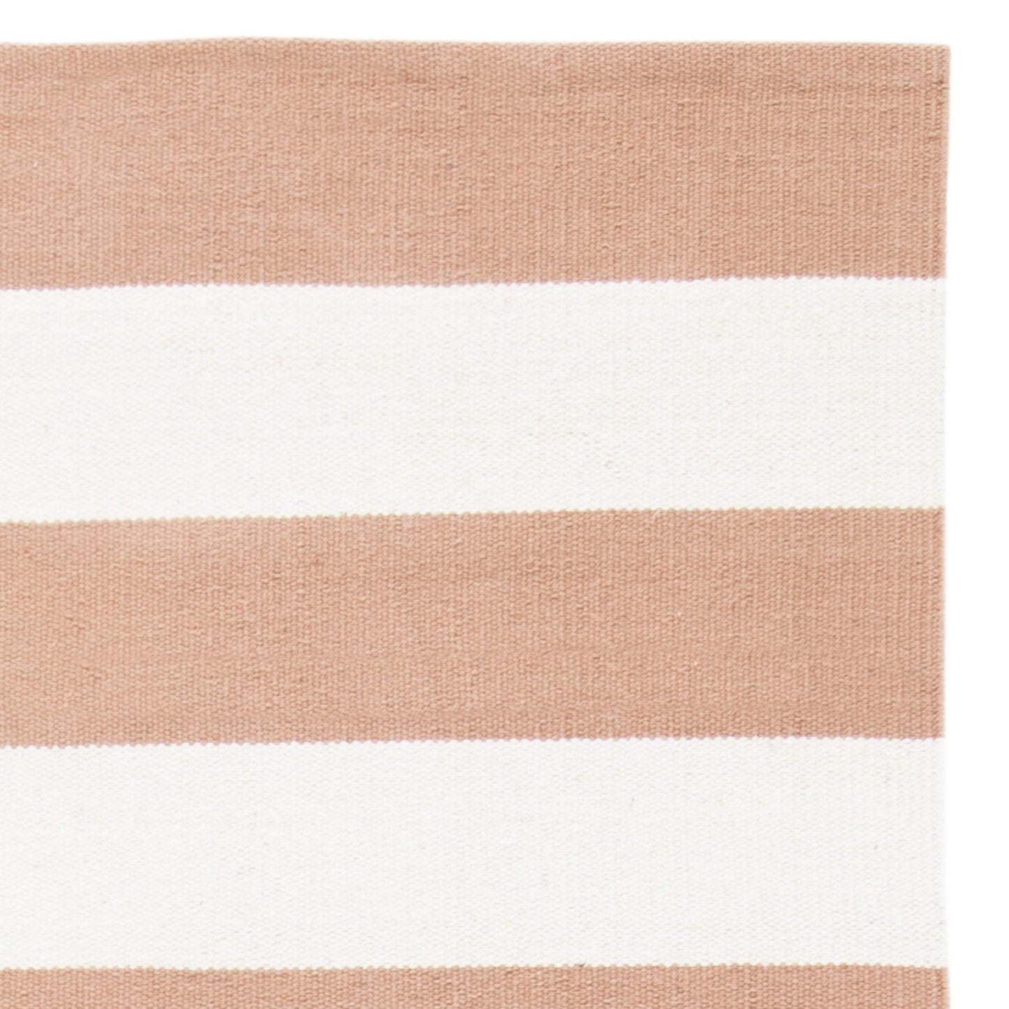 SAFAVIEH Montauk Collection Accent Rug - 2'6" x 4', Sand & Ivory, Handmade Flatweave Cotton, Woven Texture, Farmhouse Stripe Pattern, Ideal for Entryway, Front Door, Bathroom, Foyer (MTK712M)