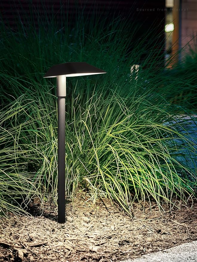 LEONLITE 12 Pack Low Voltage Landscape Lights, 5W Anti-Glare LED Pathway Lights, Aluminum Housing, IP65 Waterproof for Outdoor Path Sidewalk Walkway Yard, 5000K Daylight