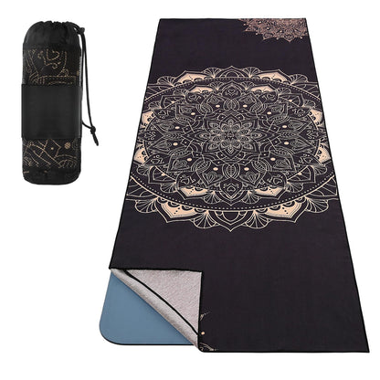 MoKo Yoga Towel, Non Slip Hot Yoga Blanket Printing Pattern Quick Dry with Corner Pocket for Bikram, Pilates, Gym Workout, Outdoor Picnic