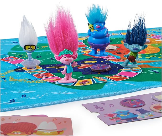 Spin Master Games Trolls World Tour Cooperative Strategy Board Game for Families and Kids Ages 5 and up