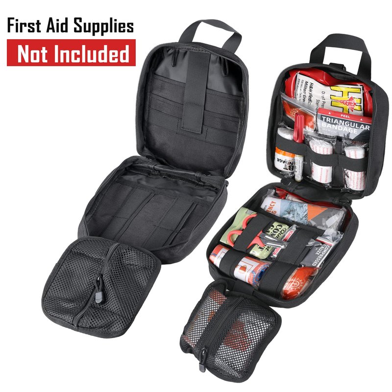 LIVANS 1000D First Aid Bag Empty Medical Ifak Pouch Molle EMT Pouches Rip-Away Tactical Military Trauma Emergency Medic Bag