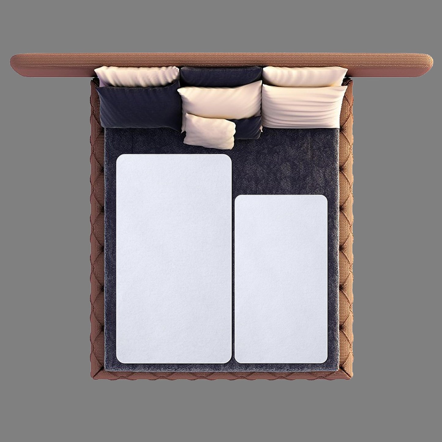 Waterproof Crib Pad, 34" x 54", Reusable Incontinence Flannel Crib Protector for Baby, Toddler, Elders and Pets - White