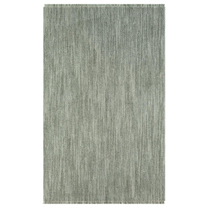 LUXE WEAVERS Solid Machine Woven Green 6x9 Area Rug, Indoor Stain-Resistant Carpet