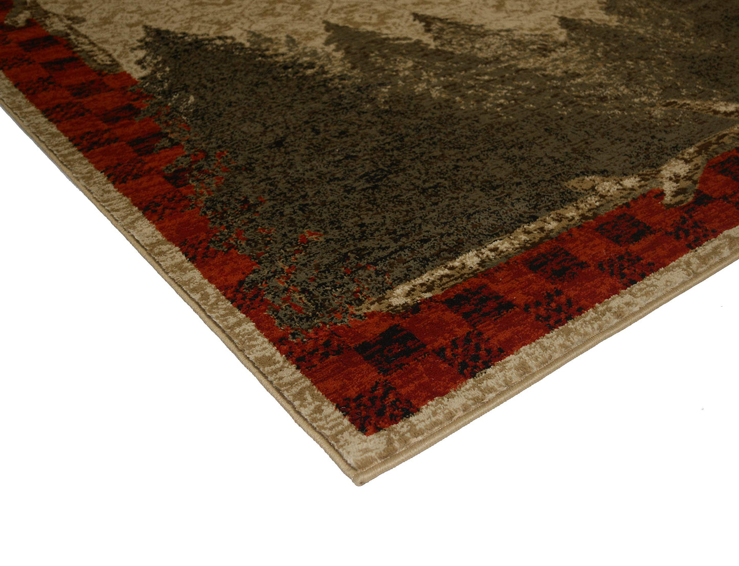 Mayberry Rug AD8342 5X8 AMER DEST Forest Area Rug 5'3"x7'3" Antique