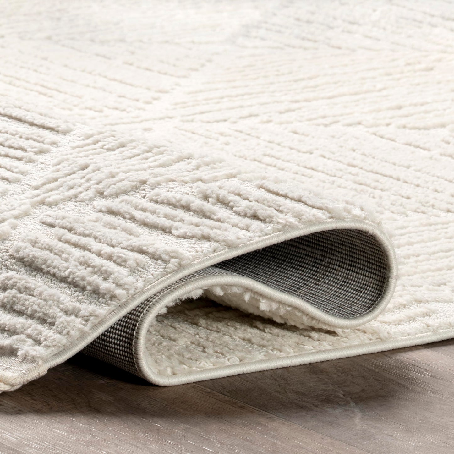 Nuloom Kerry Cream, 12' x 15', Geometric, Soft and Cozy, High Traffic, Stain Resistant, Easy Clean, Durable Area Rug for Bedroom, Living Room, Dining Space, Den, Foyer, Entryway