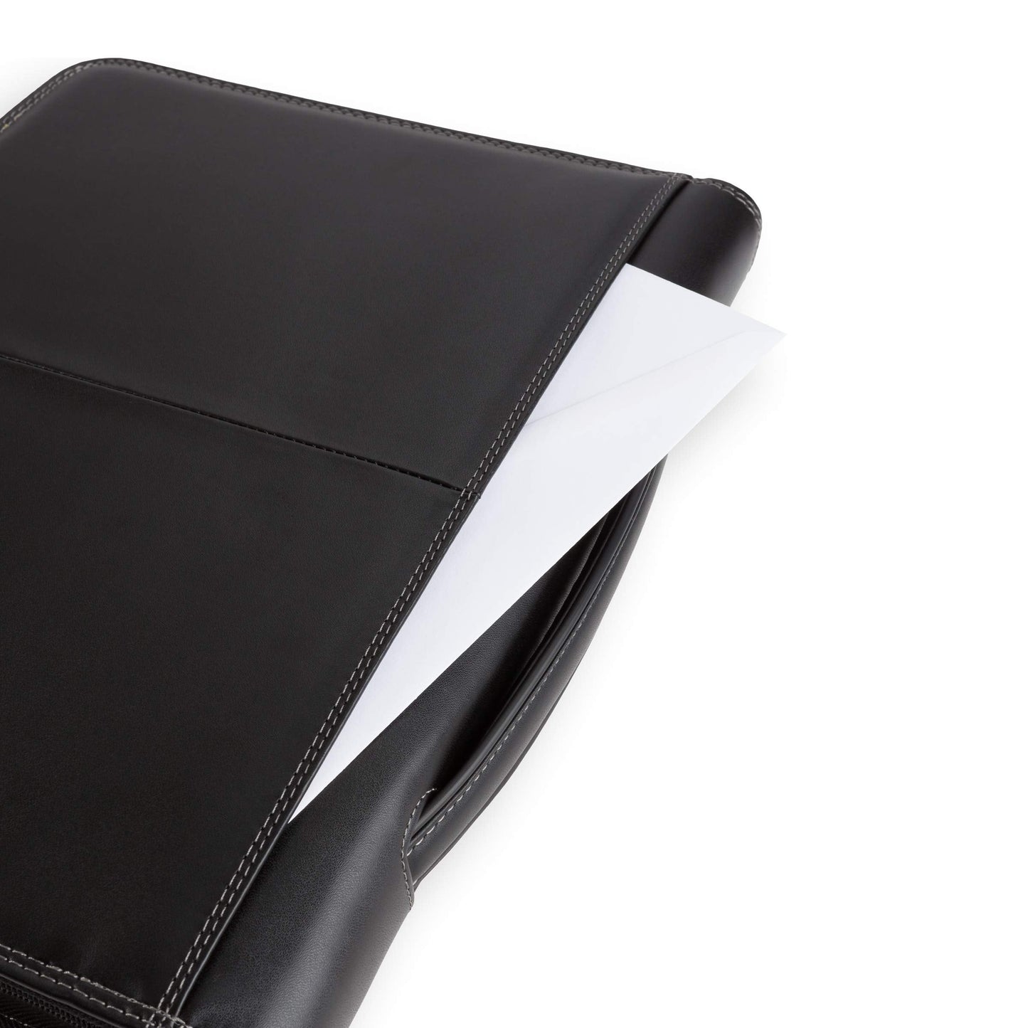 Wenger Concept Zippered Padfolio, Padded Document Organizer, Black