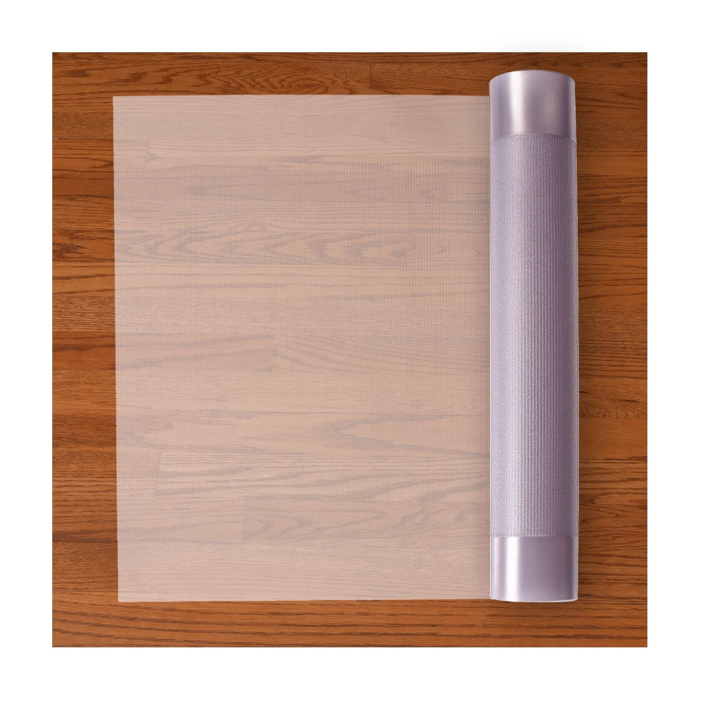 RESILIA Premium Clear Floor Protector Mat – Heavy-Duty Plastic Vinyl Covering for Hardwood, Tile, or Laminate Floors, Table, or Desk –American Modern Pattern 27" x 6' Waterproof Roll, Made in USA