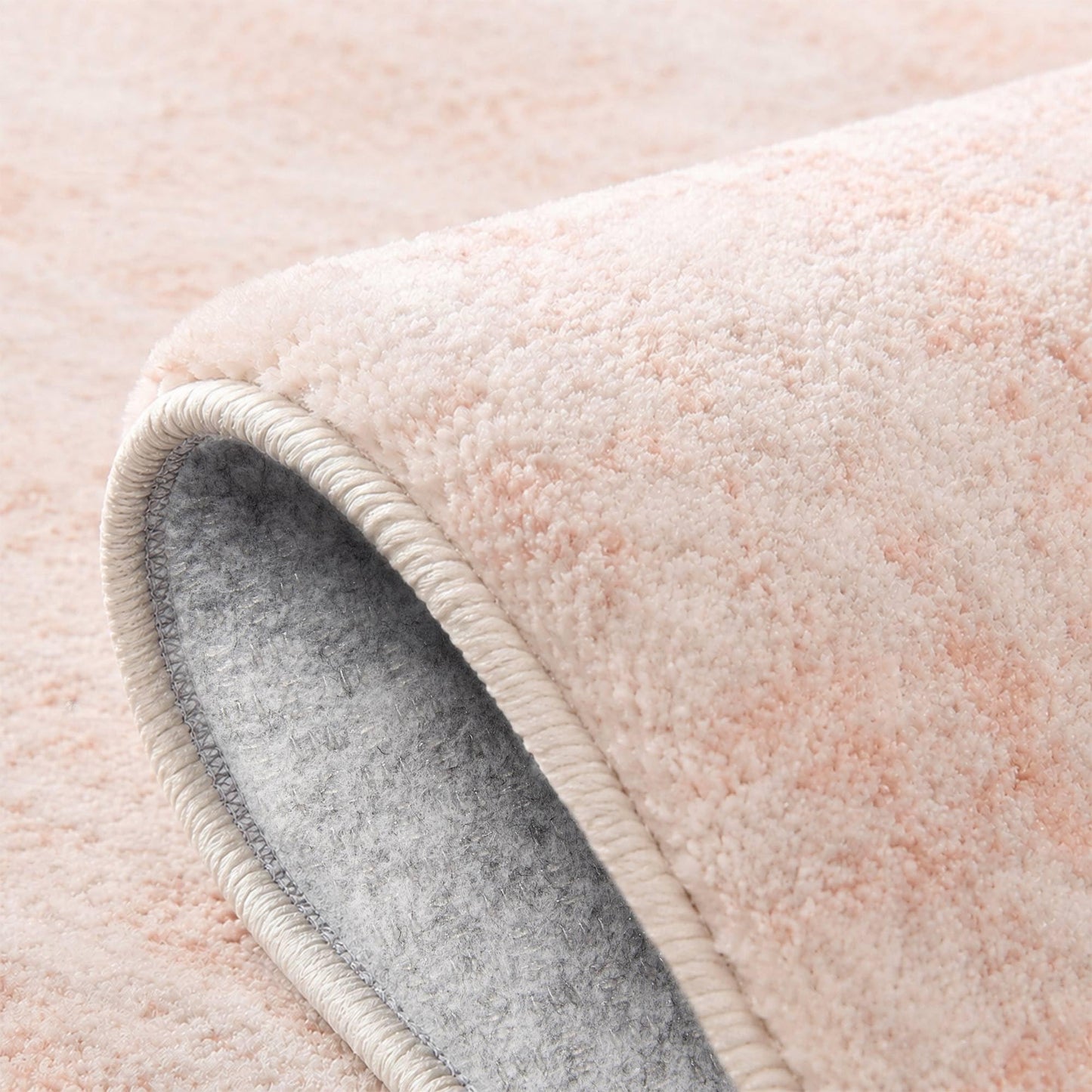 Latte&Fog Ultra Soft Thick Plush Bounce-Back,5x7 Area Rugs for Living Room, High Pile Resilient Padded Cloud-Like Pink Rug for Girls Bedroom, Kids Nursery, Dorm, Non Slip Carpet for Playroom Classroom