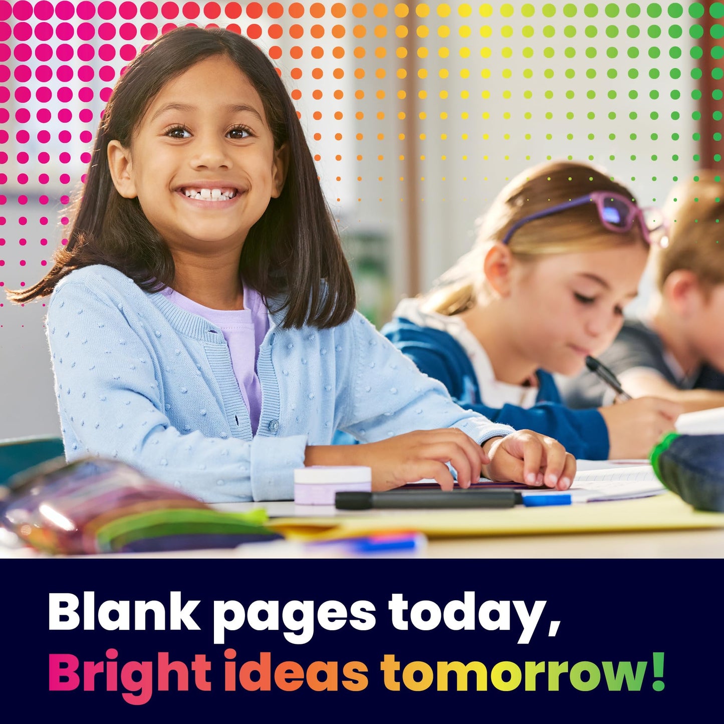 Hygloss Half Blank Books for Kids to Write Stories and Illustrate – Bulk 6 Pack – 5.5" x 8.5" A5 – Small Primary Journal for Grades K-2, Preschool/Kindergarten Notebook with Picture Space – 24 Pages