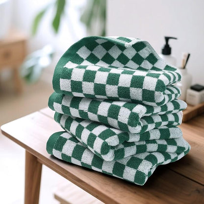 Jacquotha Green Hand Towels 4 Pack, Cotton Decorative Bathroom Hand Towel &