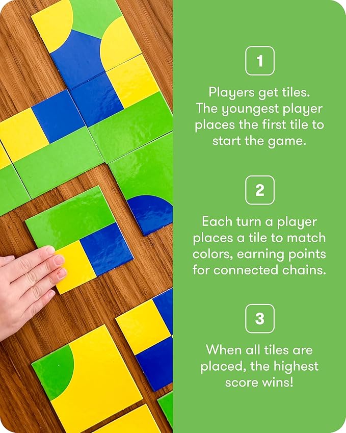 SimplyFun Trifusion – Visual Mapping Strategy Board Game for Kids 2-4 Players Ages 8 and Up – Spatial Reasoning Pattern Recognition &amp Planning – 30 Min Playtime – STEM Board Game