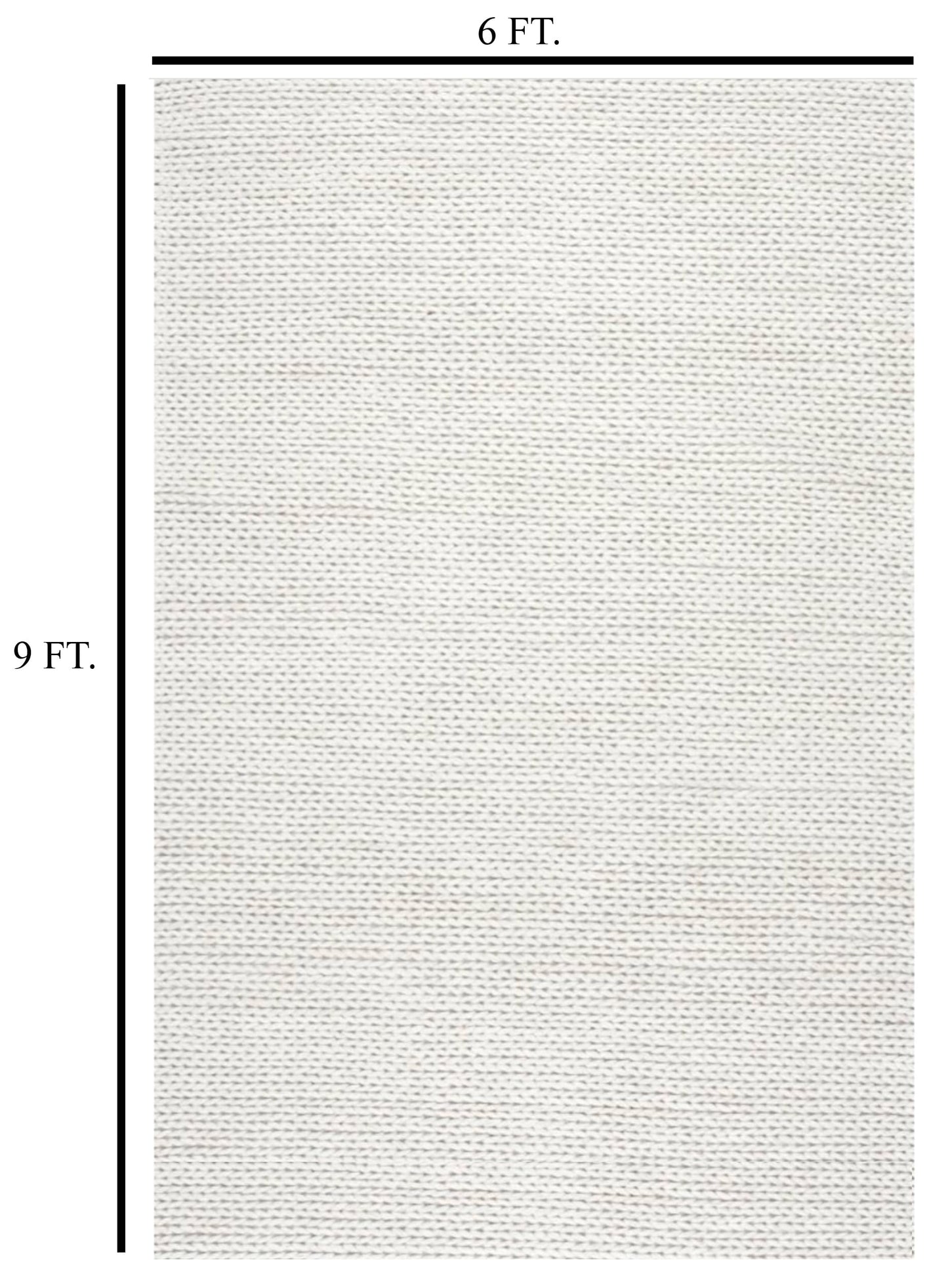 FRELISH DECOR Wool Cotton Area Rug for Living Room and Bedroom, 6'x9' Handwoven Braided Chunky Knit Cable Rugs, Farmhouse Contemporary Area Rug: Wool Ivory Premium