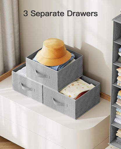 Pipishell Hanging Closet Organizer 6-Shelf, Hanging Shelves
