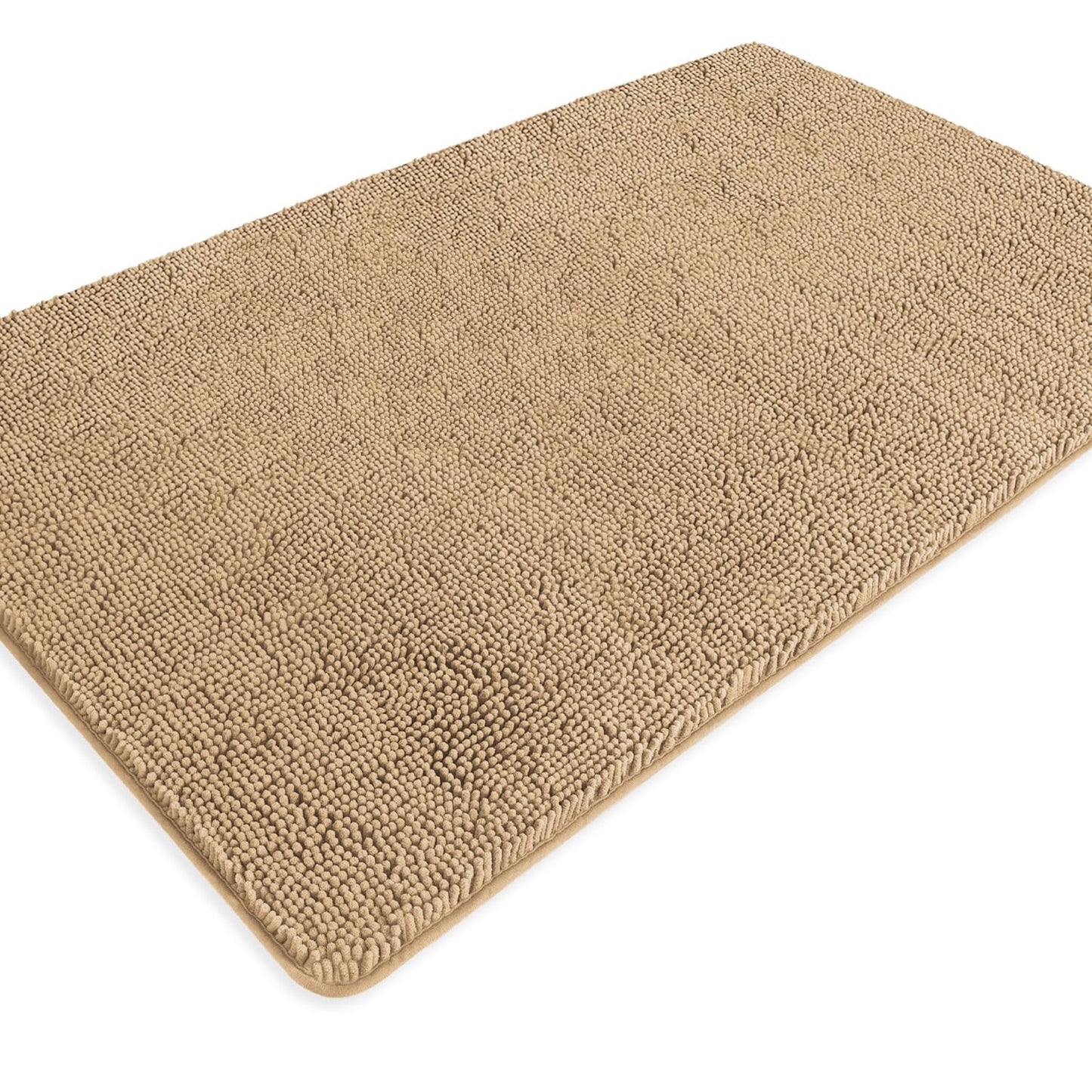 PureSwan Bathroom Rugs 36 x 60 Inch – Extra Large Bath Mat | Absorbent and Washable Thick Chenille Bath Rugs Non-Slip Runner Rug for Bathroom, Shower, Tub(Beige)