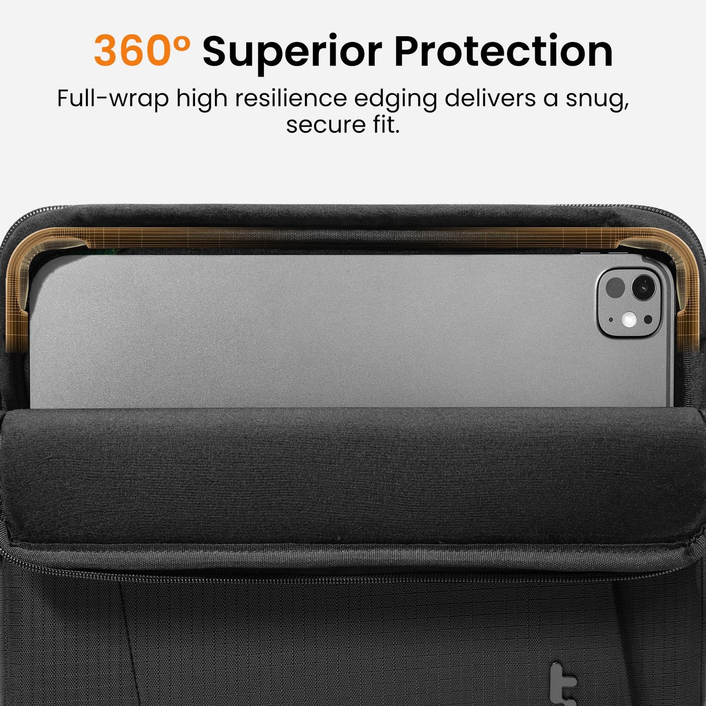 tomtoc Slim & 360° Protective Tablet Sleeve for 13-inch iPad Air & iPad Pro M5/M4/M3 2026-2025, Water-Resistant Case with CornerArmor