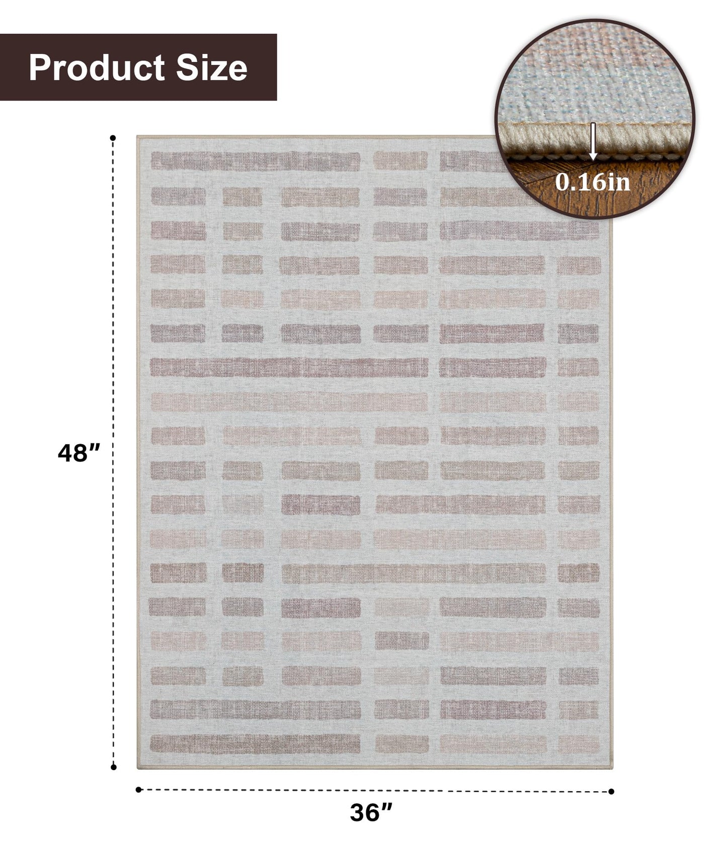 chakme Office Chair Mat for Hardwood Floor, 48"x36" Easy Glide Computer Desk Mat Protector for Rolling Chair Under Desk Rug Nonslip Backing, Machine Wash, (Plaid)